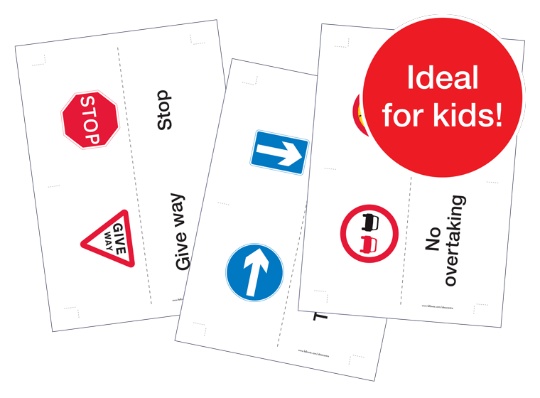 Road Sign Flash Cards